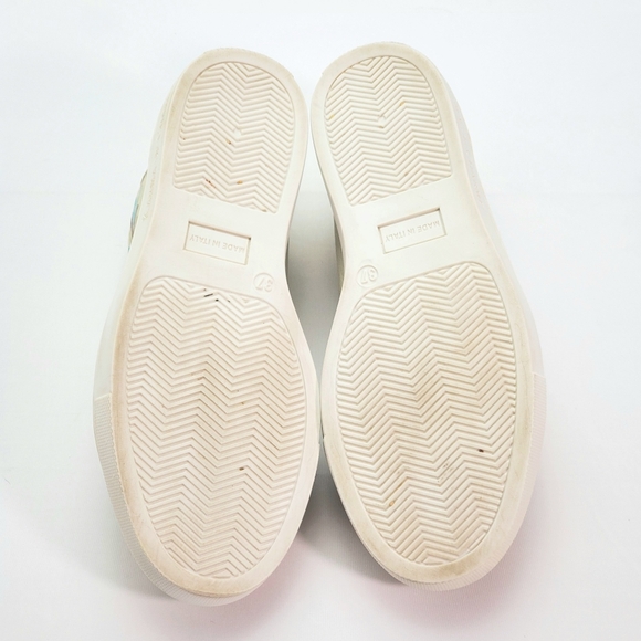 Karma Of Charme Naïf Hand Painted Leather Low Top Women Sneakers Sz 37 / US 6.5 - Picture 10 of 12